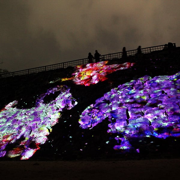 福岡城 チームラボ 城跡の光の祭
